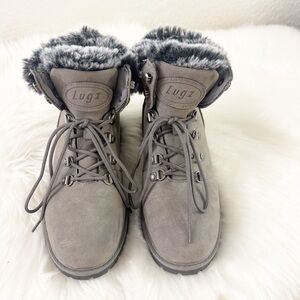 Lugz Women's Boots With Faux Fur Trim Size 8